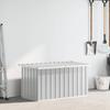Garden Storage Box Gray 129 X 67 X 65 Cm
