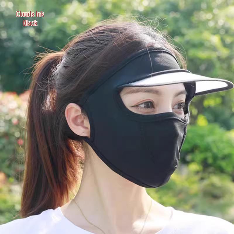 Women's Anti-UV Ice Silk Breathable Sunscreen Mask for Summer Cycling and Driving
