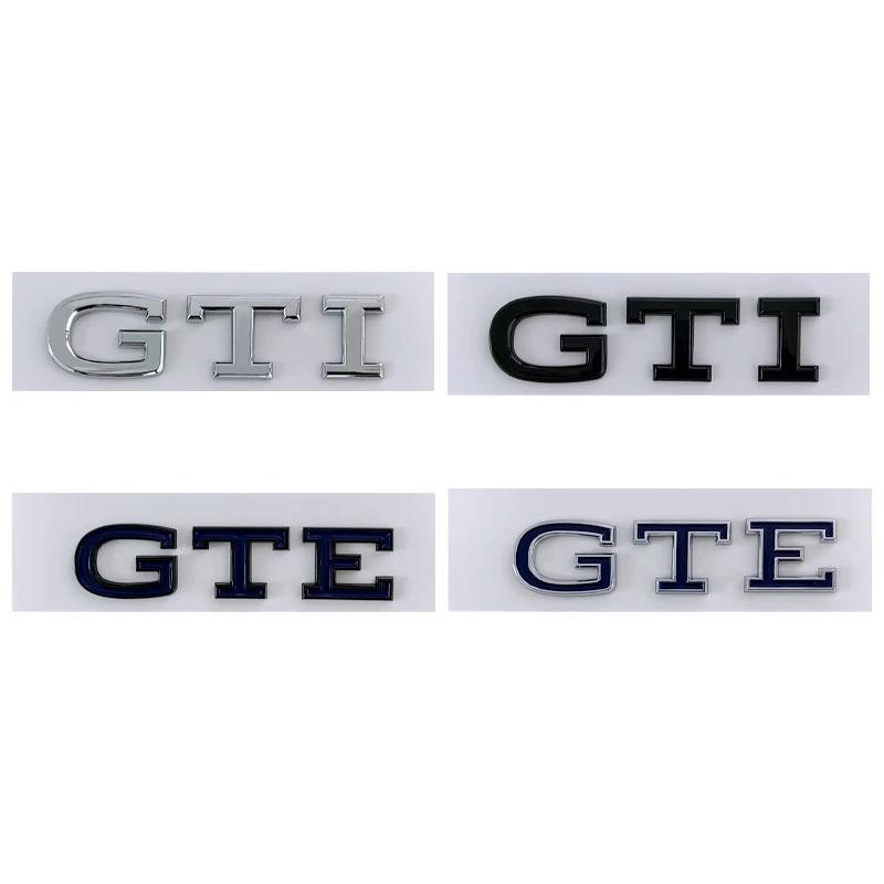 Valve Stems Caps Rear Trunk ABS Car New GTE GTI Logo Side Fender Badge Stickers For Volkswagen VW Golf R LINE Beetle Passat Tig BGZ1