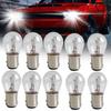 10pcs 1157 Light Bulb Auto Car Brake Stop Signal Turn Reverse Tail Lamp S25 12V Truck Motorcycle Battery Car Brake Lights Bulb