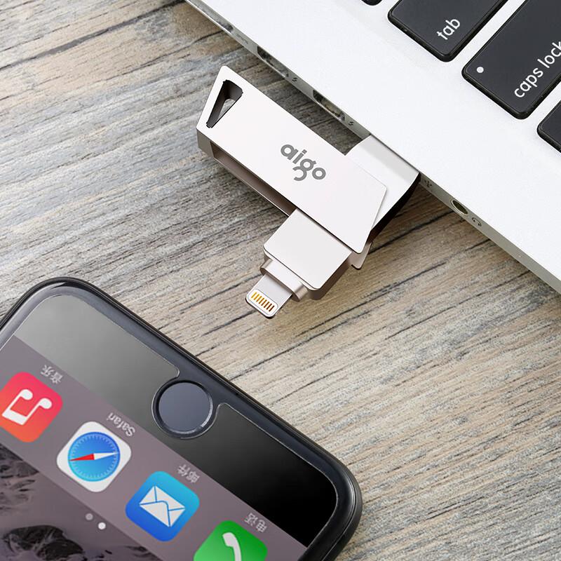 Aigo U368 USB3.0 MFI Certified iPhone & PC Dual-Use Flash Drive