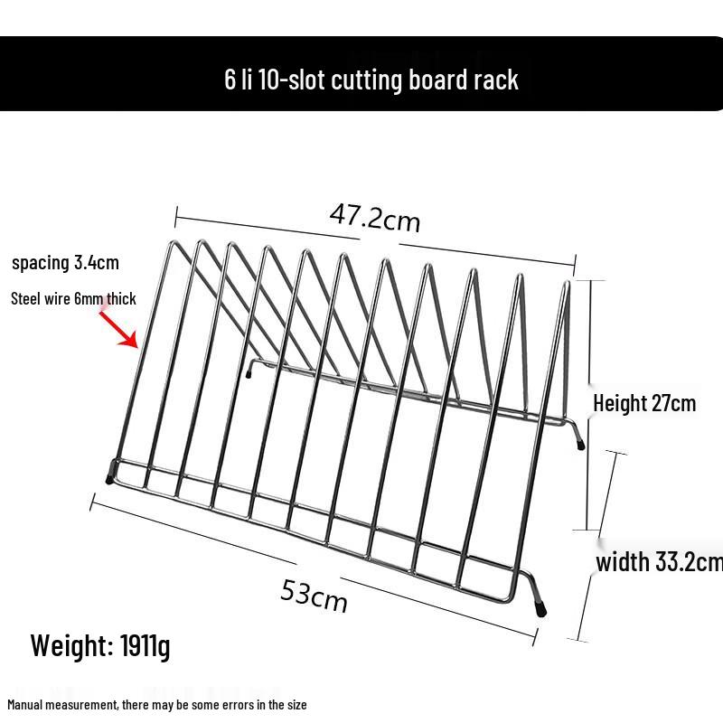 Stainless Steel Countertop Cutting Board Rack