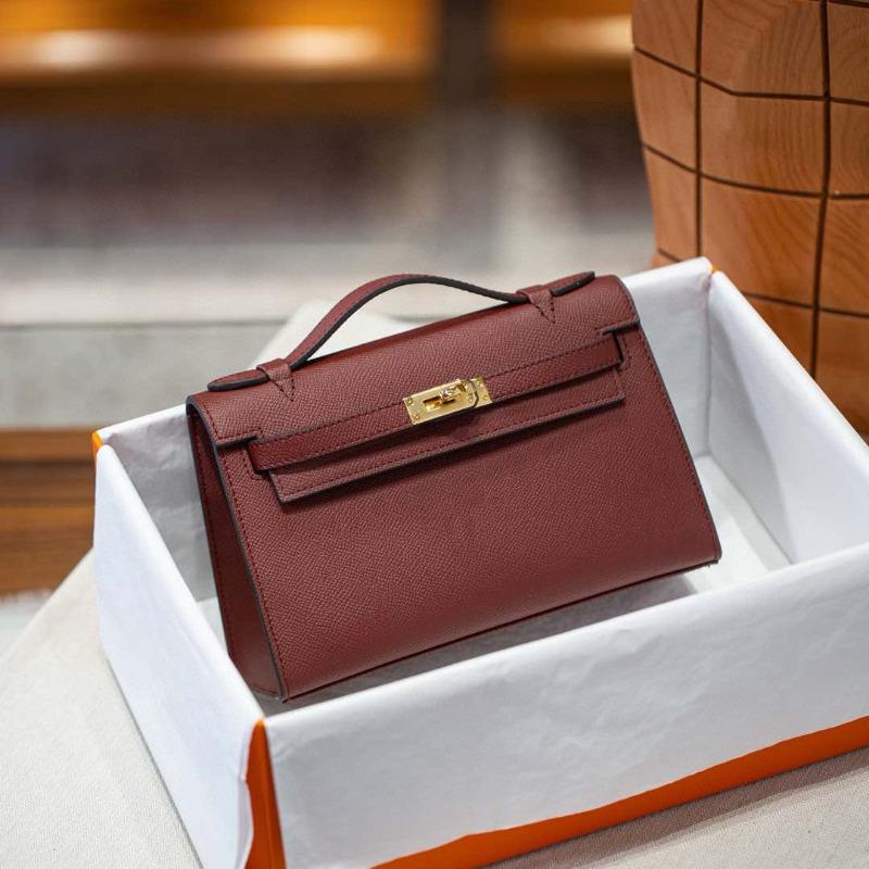 Palmenmuster Kelly Bag neue Ledertasche Damenmode Schulter Crossbody tragbar kleine quadratische Tasche