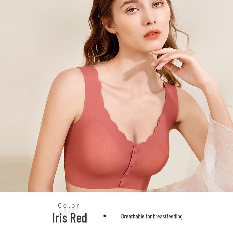 

Бюстгальтер для кормления большого размера без косточек с передней застежкой - Гладкая поверхность, Летнее кормление грудью, Передняя застежка L