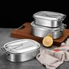 Stainless Steel Lunch Box Easy To Clean Leak Proof Lunch Box Portable Bento Box Safe Double Layer Lunch Container For Work