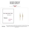 Zircon Cross Tassel Long Earrings - Fashionable, Unique Ear Hooks