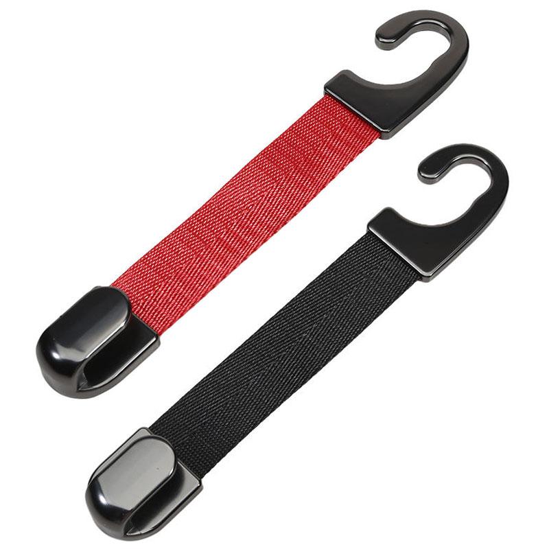 Car Seat Headrest Hook Suede Leather Seat Back Hanger Hook Metal Hanging Hook Car Hook Universal Car Interior Accessories