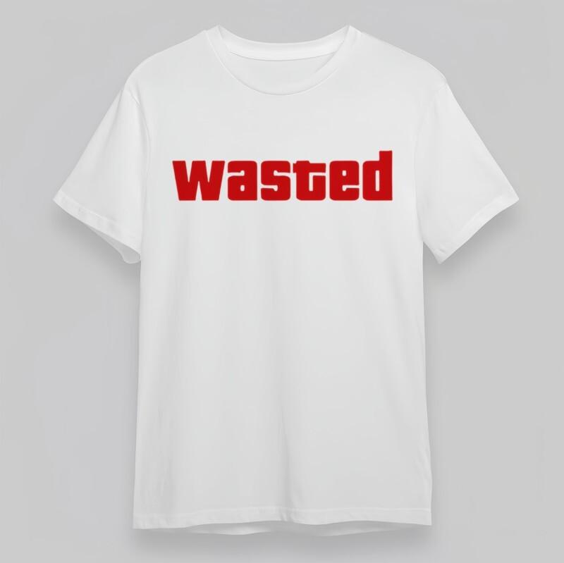 Женская мягкая классическая футболка Ярко-красная Смелая типографика Хлопок Большой размер Футболка США M