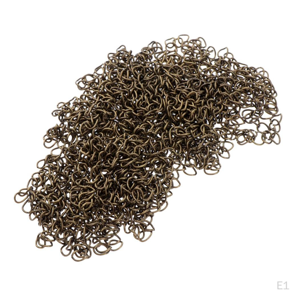 100pcs Chain Bulk for Necklace Jewelry Accessories DIY Making 5x0.7cm