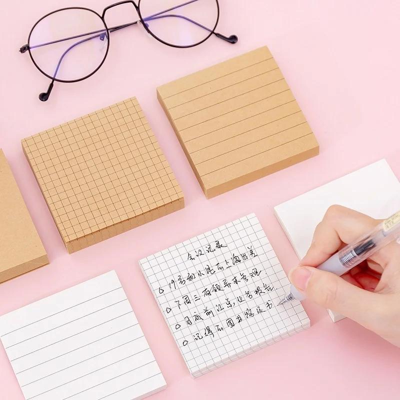 80 Pieces of Note Paper Grid Blank Note Stationery Various Styles Note Stationery Office Student Supplies