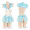 Pure school girl mesh lace-up split dress erotic underwear erotic underwear women's erotic passion
