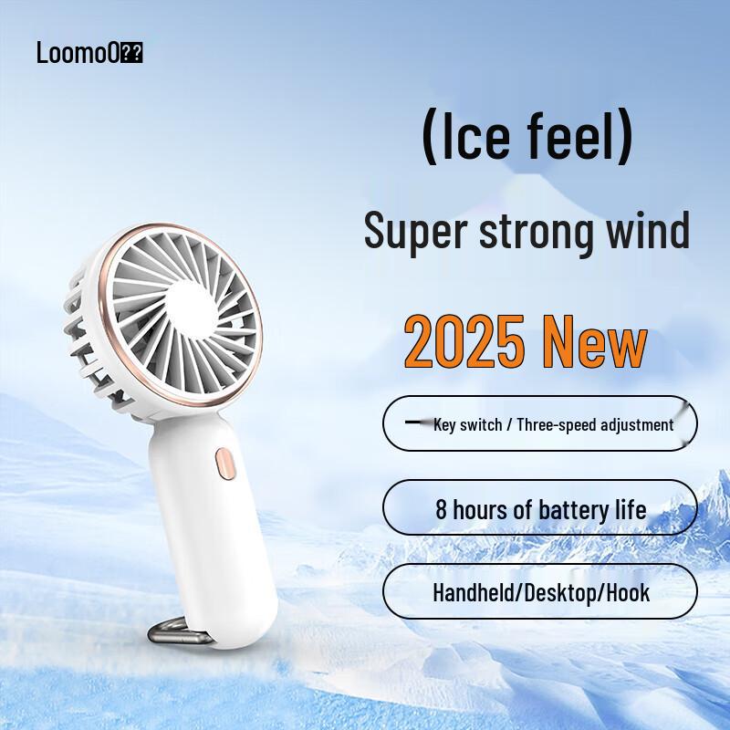 LOOMOO High-Speed Handheld & Desktop USB Fan
