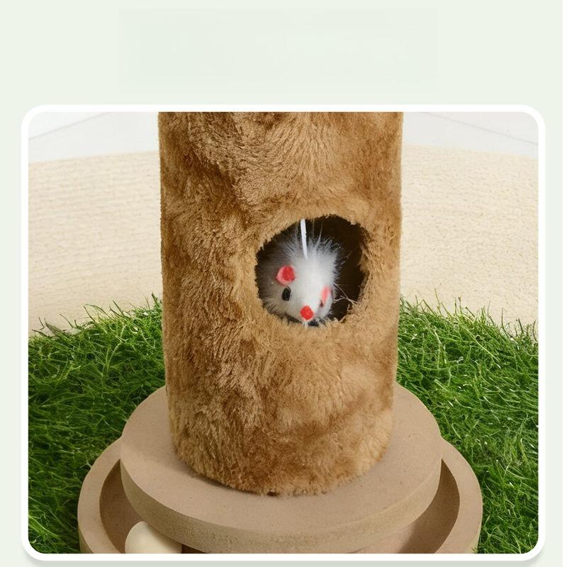 Sisal Cat Scratching Post Pet Cat Tree Climber Durable Scratcher Toy for Kittens to Grind Claws & Relieve Itch No Litter Mess