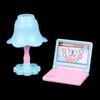 Doll Play Dollhouse Furniture Desk+Lamp+Laptop+Chair Accessories For 1/6 Doll