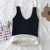 "881 Warm Plus Velvet Thickened Camisole for Autumn and Winter – Comfortable Slim Fit Vest for Layering"