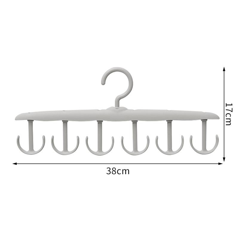 Multifunktionale Kleiderbügelständer unterstützen das kreisförmige Trocknen von Schals und Socken aus Kunststoff und sind Aufbewahrungsregale für Krawattengürtel und BHs