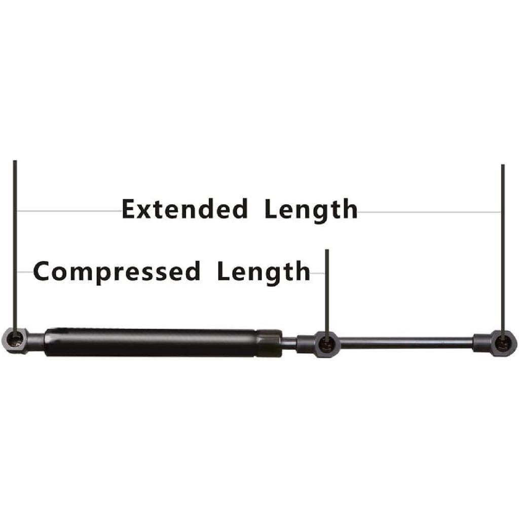 1Pcs Gas Charged Universal Lift Support Strut Shock Spring Damper Extended Length 17.20 inches, Compressed Length 10.60 inches, 40 lbs Force, 10mm