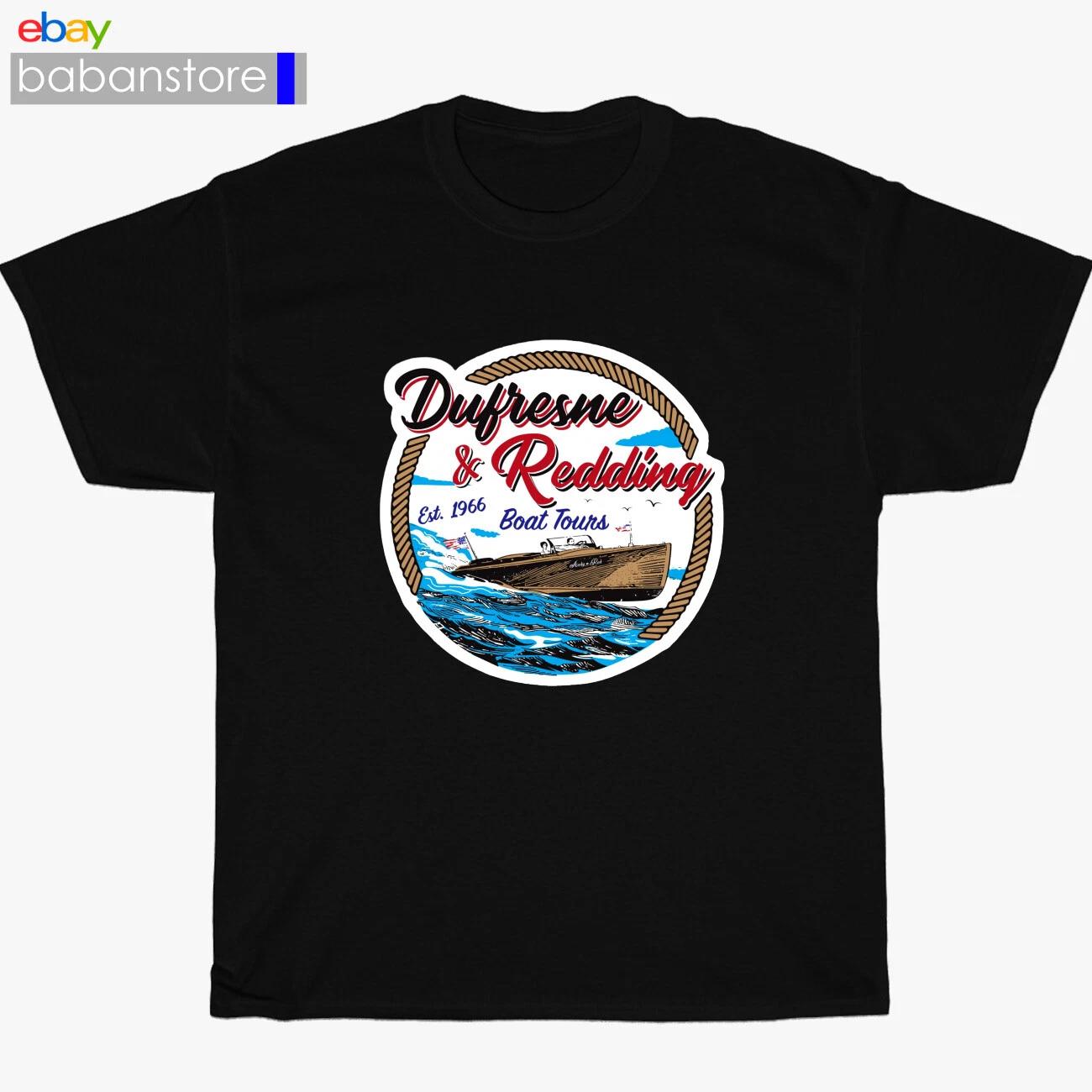 

New Dufresne Redding The Shawshank boat Black/White/Grey/Navy T shirt Size S-5XL XL