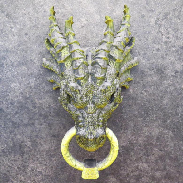 Gothic Faucet Sculpture Door Knocker with Screws & Nano Glue