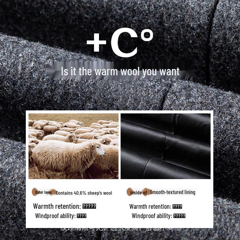 SHANSHAN Men's Wool Blend Business Blazer