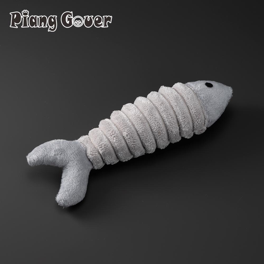 3pcs Simulation Fish Cat Toy Teasing Stick Teasing Interactive Plush Fish Pet Toy