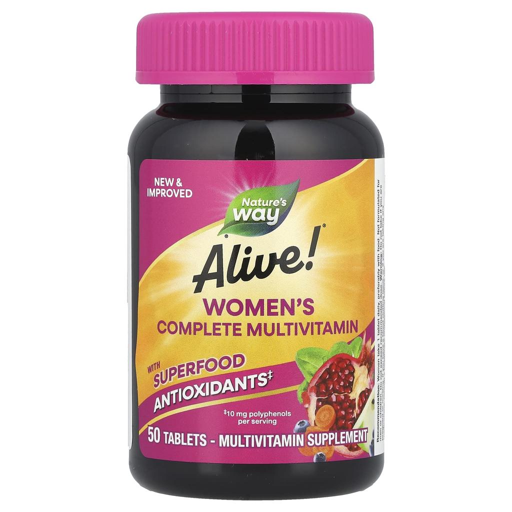Nature's Way Lebendig!® Frauen Komplett-Multivitamin, 50 Tabletten