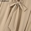 INCERUN Herren Frühling Krawatten Casual Loose Shirts Übergröße