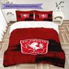 Set Copripiumino Trapuntato Twente FC con Motivo Gufo Federa Decorazione per la Casa Regalo di Compleanno (1 * copripiumino + 2 * federe senza imbottitura)