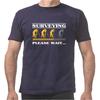 Land Surveying Please Wait Engineer Tripod Land Surveyor T Shirts Graphic Cotton Streetwear Short Sleeve Birthday Gifts Tshirt