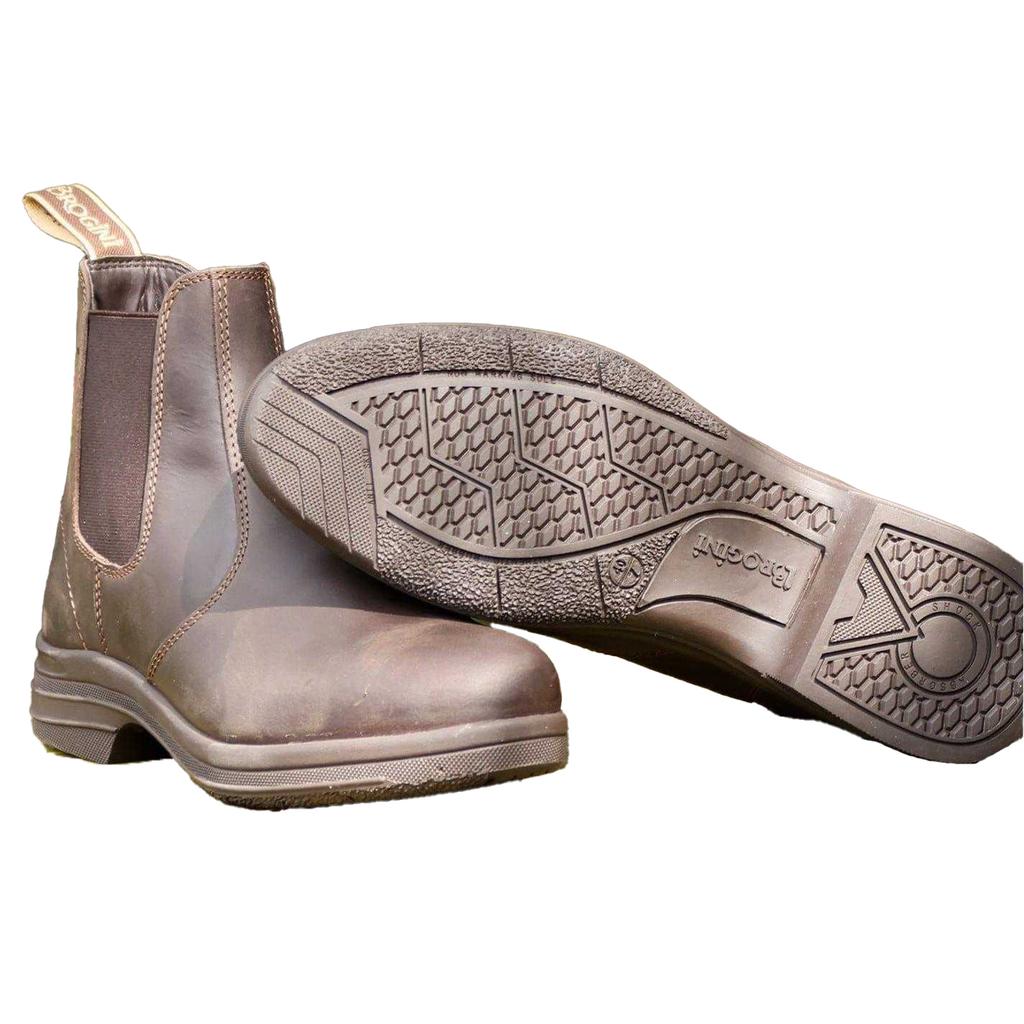 Brogini Womens/Ladies Kingham Oiled Leather Low Heel Chelsea Boots
