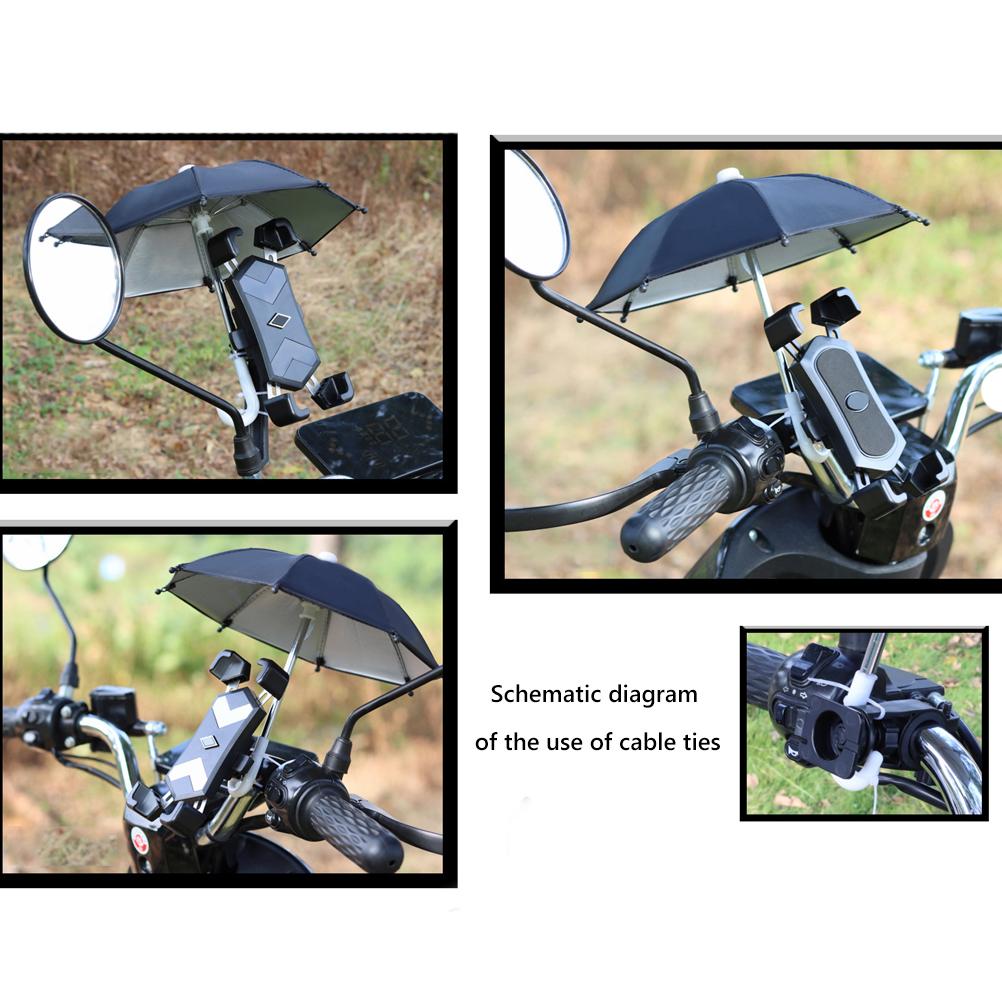 Phone Sunshade Phone Holder Umbrella Mini Parasol Toy Umbrella for Bike Mobile Phone Holder