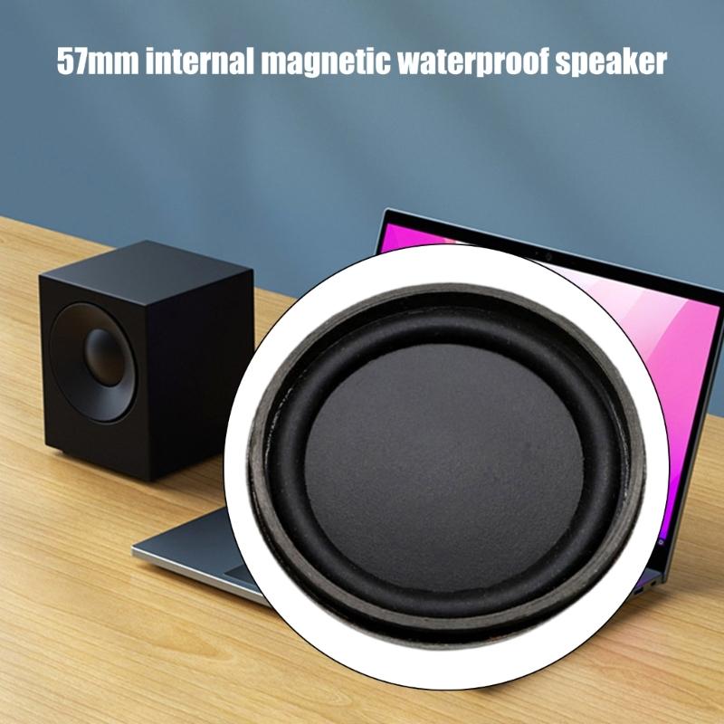 1PC Powerful 57mm Metal Speakers Inner Magnets 4Ohm Subwoofer Speakers for Auditory Loudspeaker Waterproof