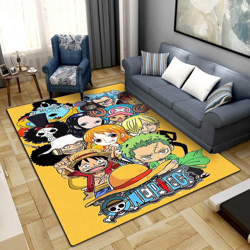 Anime Pirate Adventure Print Carpet Large Area Rug Non Slip Washable Floor Mat Bedroom Home Decor LXR157