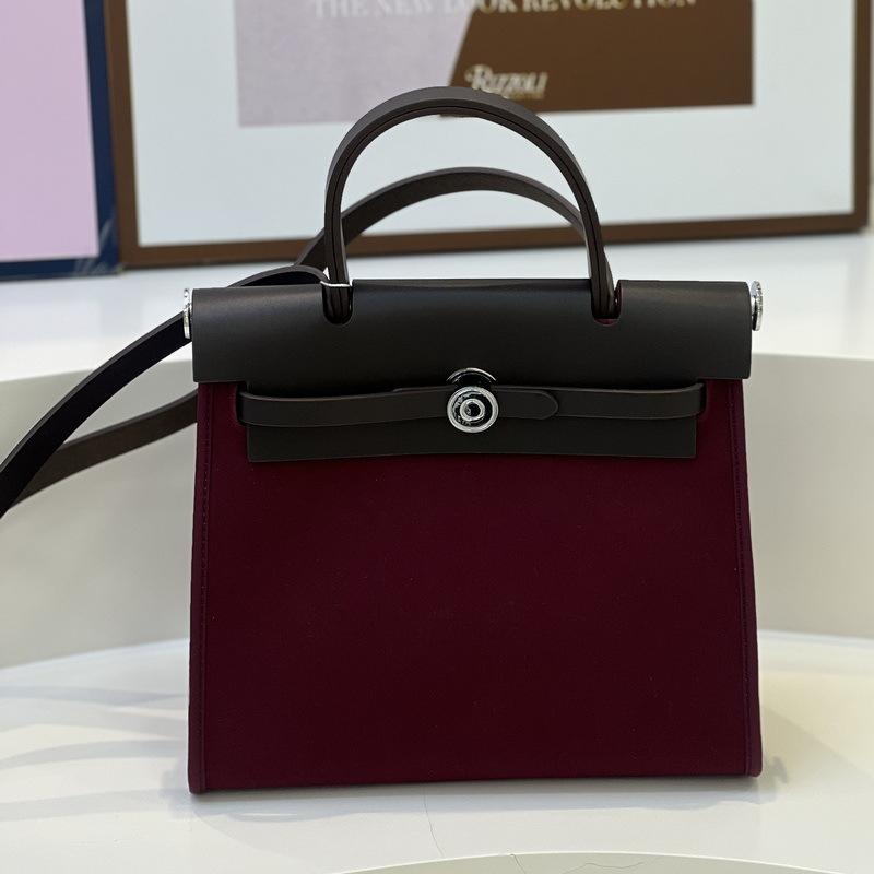 2026 / Nuova Collezione 2531 Pelle Con Tela E Borsa In Pelle Borsa A Mano Singola Spalla Borsa A Tracolla Vera Pelle Con Borsa In Stoffa