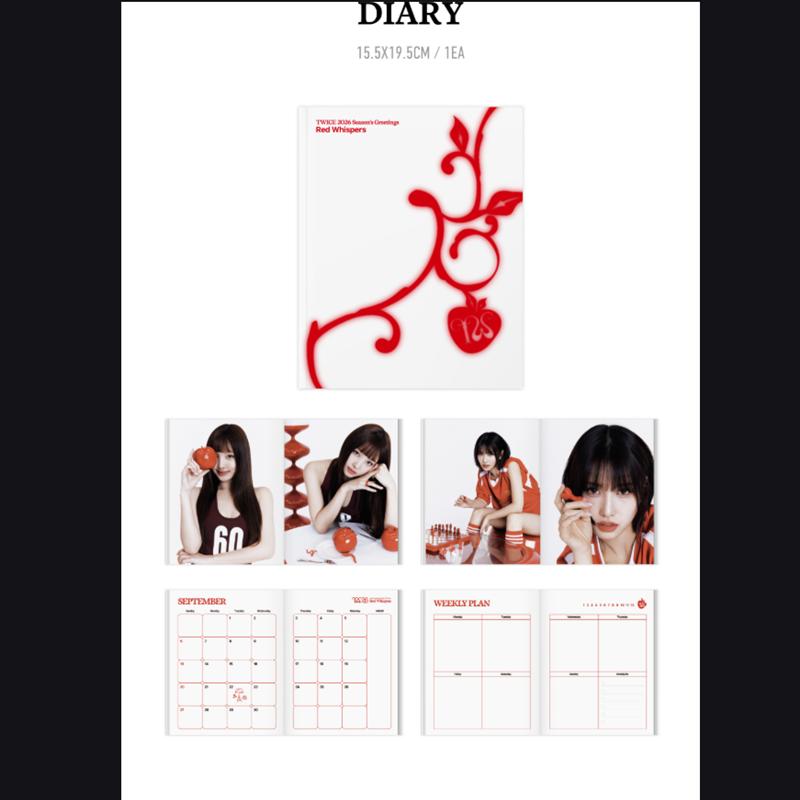 [Pre-order] TWICE-2026 SEASON'S GREETINGS [RED WHISPERS](Online Benefit)