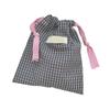 Cosmetic Bag Plaids Toiletry Bag Makeup Bag Lipstick Storage Pouch Drawstring Wash Bag Candy Bag for Women and Girls