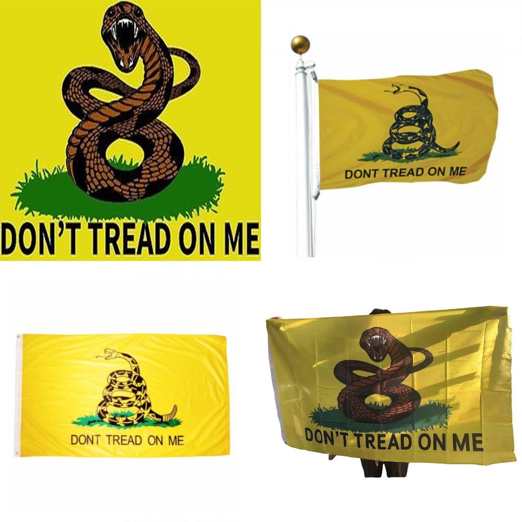 Non calpestare il mio Serpente Bandiera Materiale Poliestere Bandiera di Gadsden Per le Celebrazioni del Giorno dell'Indipendenza