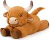 Highland Cow Plush Toy Fluffy Longhair Stuffed Animal Cute Soft Model for Kids Gift 30cm