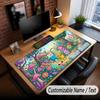 Custom Name Text Big Mouse Pad,Adventure Time cartoon Soft Non Slip Extended Desk Mat For Home Office