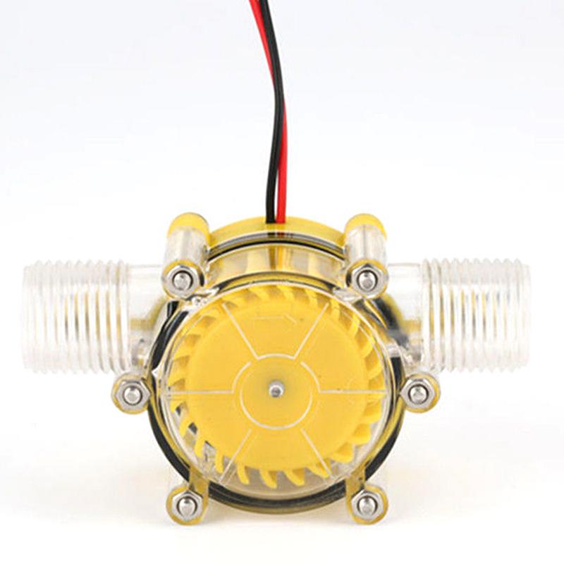 DC 5V-80V Mini Light DIY Water Flow Energy Conversion Hotel Home Hydraulic Stainless Steel Micro Hydro Generator 5V