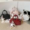 Polka Dot Mini Top-handle Bag Vintage Style Crossbody Underarm Bag Fashion Casual Handbag For Women Daily Commute Shoulder Bag