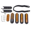 Wheel Reflective Strip Scooter Night Reflector Parts with Screws Bracket  Hex Wrench for   PRO Electric Scooter