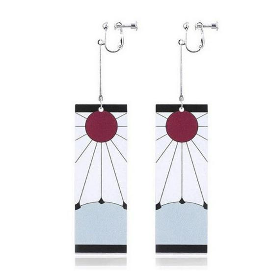 Japanese Style Demon Slayer Mutsuki Haya Female Demon Earrings