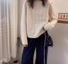 Korean Style Retro Thick Cable Knit Wool Sweater - Soft, Fluffy Autumn/Winter Pullover
