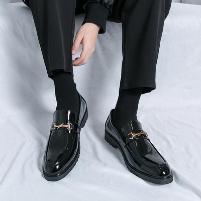 Trendy Men's Party Leather Casual Shoes Loafers Luxury Versatile Slip On Wedding Outdoors Parties and Men's Oversized Shoes