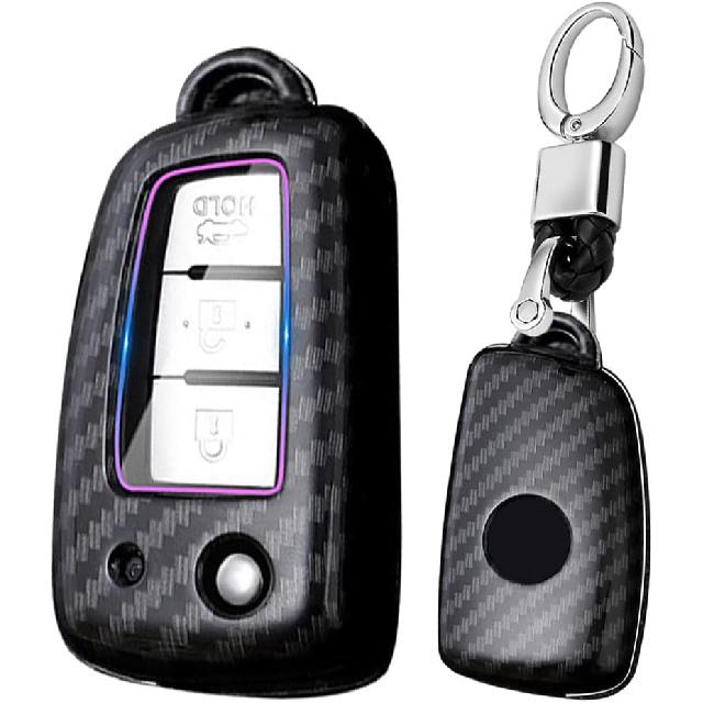 SANRILY ABS Plastic 2/3/4 Button Key Fob Cover for Nissan Rogue Sport Rogue S Rogue Select 2019 2018 Sylphy Pulsar Frontier Folding Flip Key Keyless