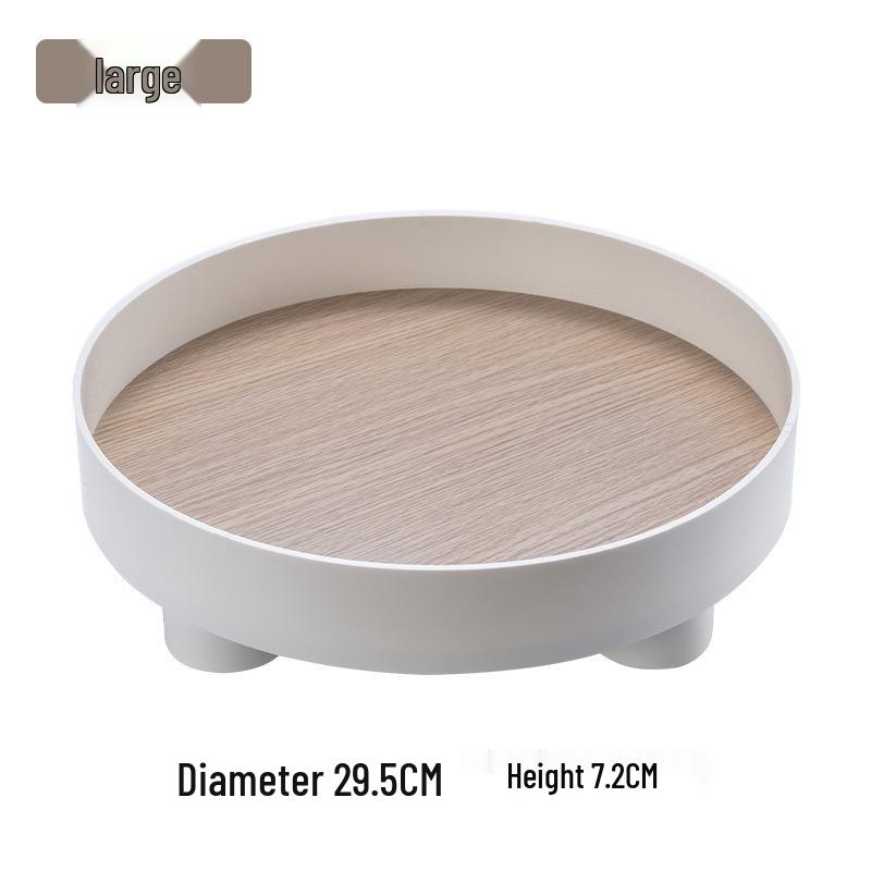 

Round Nordic Style Ins Platform Tray: Bedroom Incense Burner & Desktop Cosmetics Organizer.
