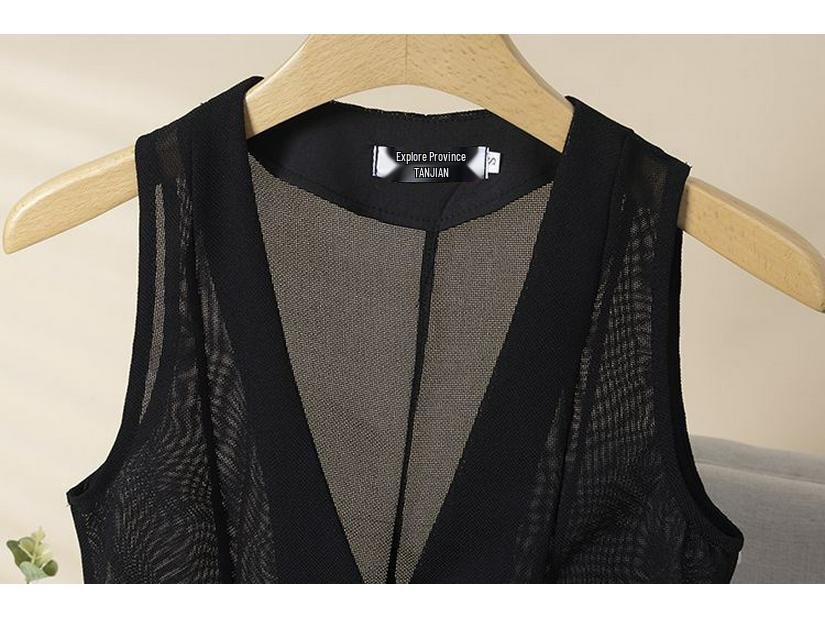 Women's V-Neck Mesh Slimming Summer Vest