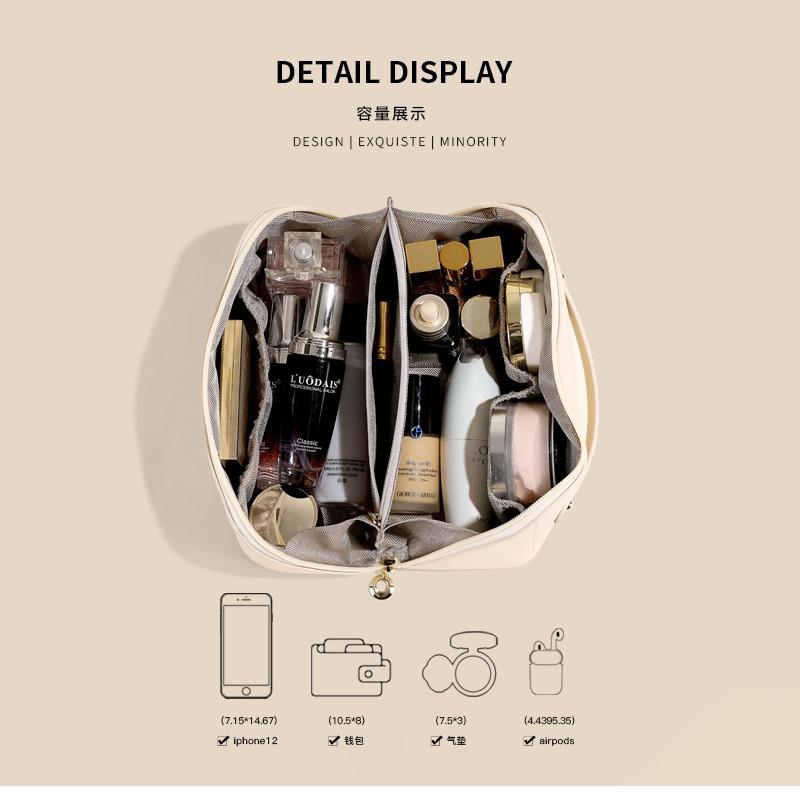 Cosmetic Bag Women's Large-capacity Portable New Travel Cosmetics Wash Waterproof Storage Bag Zipper