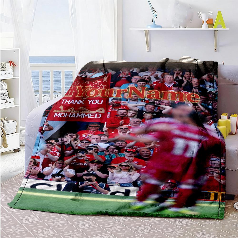 Liverpool Customize Your Name Blanket Gift Customizable Blanket Ultra-Soft for Nap Livingroom Chair Picnics for All Occasions